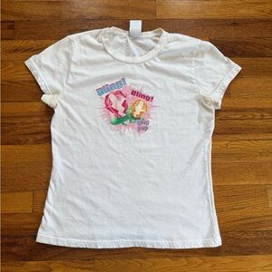 Vintage Jerry Leigh Ring Bling Pop Candy 90s Y2K Girl XL 17x23 Baby Tee T Shirt